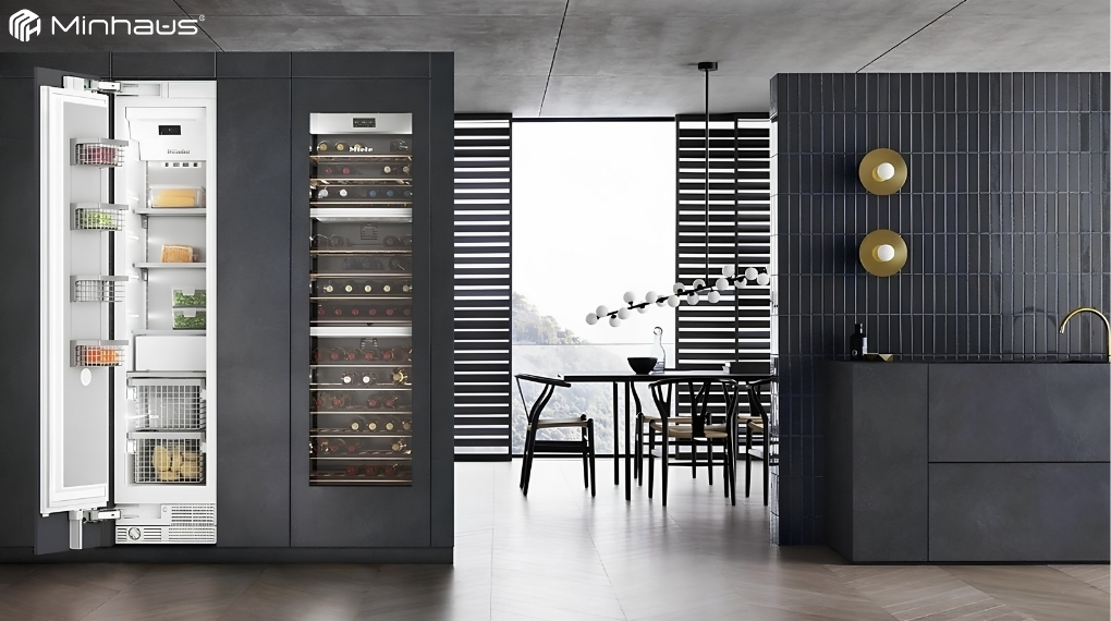 Tủ lạnh Miele MasterCool là gì? Cấu hình, công nghệ và các model phổ biến 4 Cấu hình cột đơn kết hợp cột bảo quản rượu vang