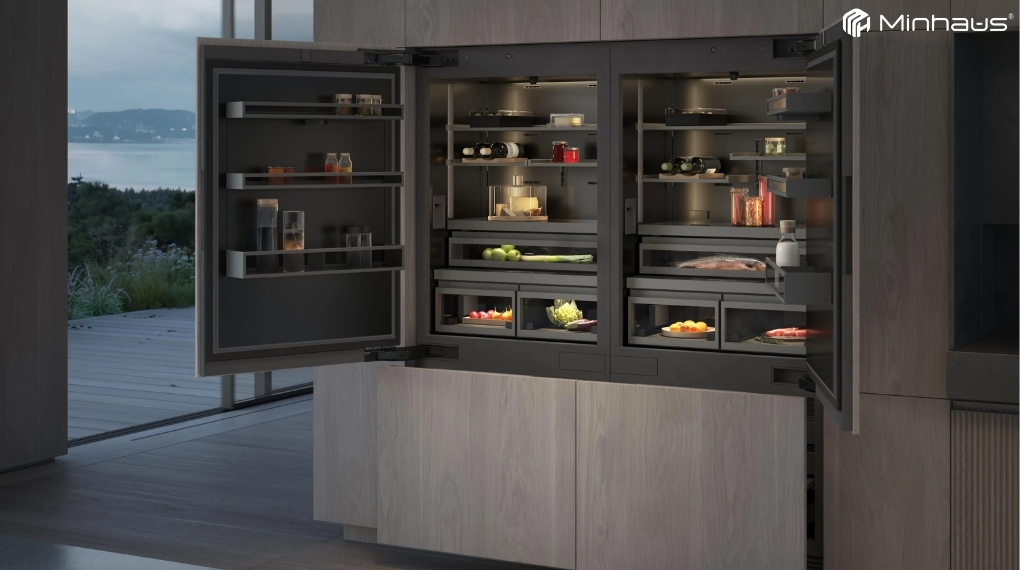Tủ lạnh nhập khẩu Đức: Nên chọn Miele, Liebherr, Gaggenau hay Bosch? 21 Hệ thống phân vùng nhiệt độ độc lập của tủ lạnh Gaggenau