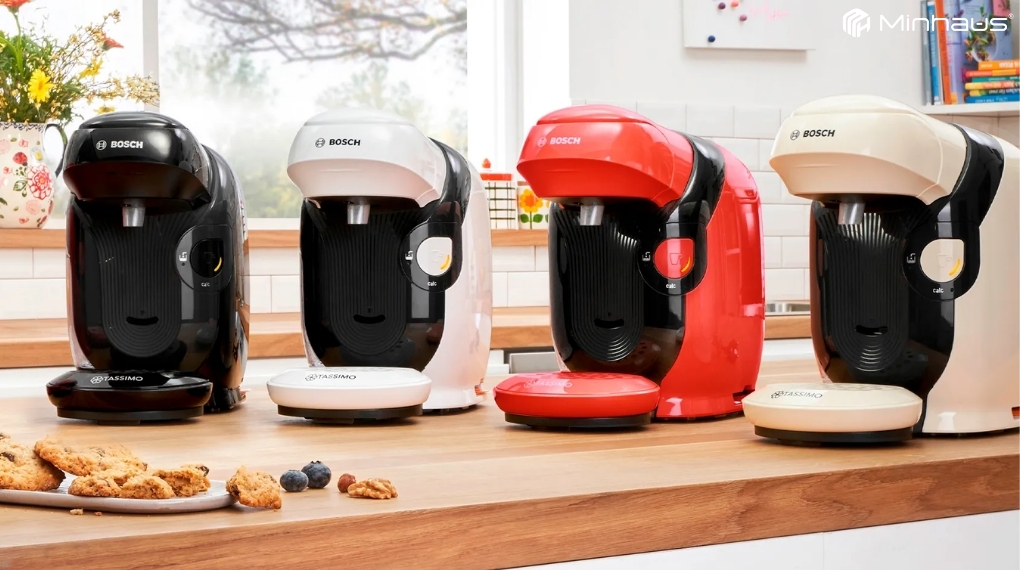 Máy pha cà phê viên nén là gì? Top 5 dòng máy phổ biến hiện nay 8 Máy pha cà phê viên nén Bosch Tassimo