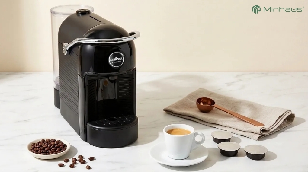 Máy pha cà phê viên nén là gì? Top 5 dòng máy phổ biến hiện nay 9 Máy pha cà phê viên nén Lavazza A Modo Mio Jolie Evo