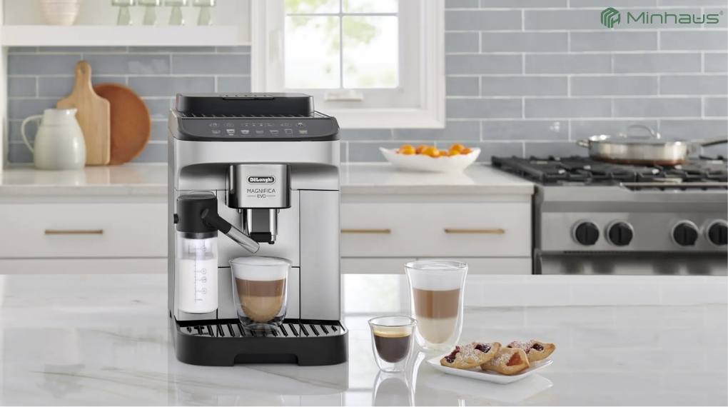 Có nên mua máy pha cà phê De'Longhi Magnifica Evo? Đánh giá chi tiết 8 Máy pha cà phê De'Longhi Magnifica Evo đảm bảo chất lượng thành phẩm đồng đều